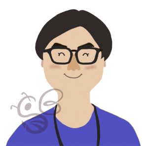 似顔絵 Sさん シンプル