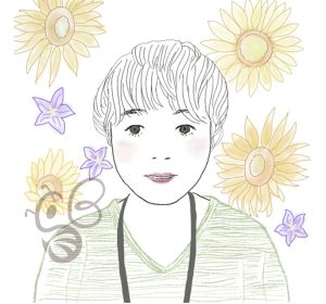 似顔絵 Hさん シンプル